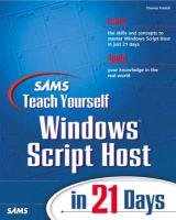 9780672313745-067231374X-Sam's Teach Yourself Windows Scripting Host in 21 Days