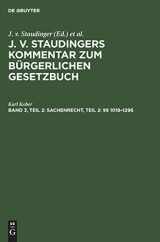 9783112358931-3112358937-Sachenrecht, Teil 2: §§ 1018–1296 (German Edition)