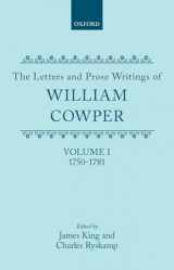 9780198118633-0198118635-The Letters and Prose Writings of William Cowper: Volume 1: Adelphi and Letters 1750-1781