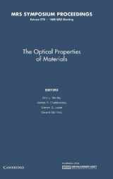 9781558994874-1558994874-The Optical Properties of Materials: Volume 579 (MRS Proceedings)
