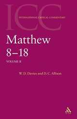 9780567083654-0567083659-Matthew 8-18: Volume 2 (International Critical Commentary)