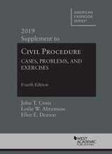 9781684672622-1684672627-Civil Procedure: Cases, Problems and Exercises, 4th, 2019 Supplement (American Casebook Series)