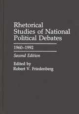 9780275943394-0275943399-Rhetorical Studies of National Political Debates: 1960–1992 (Praeger Series in Political Communication)