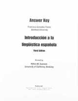 9780205647071-0205647073-Answer Key with Workbook for Introduccion a la linguistica espanola (3rd Edition)