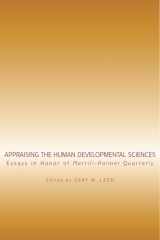 9780814333426-0814333427-Appraising the Human Developmental Sciences: Essays in Honor of Merrill-Palmer Quarterly (Landscapes of Childhood)