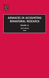 9781848557383-1848557388-Advances in Accounting Behavioral Research (Advances in Accounting Behavioral Research, 12)
