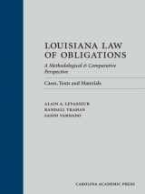 9781531022440-1531022448-Louisiana Law of Obligations (Paperback): A Methodological & Comparative Perspective: Cases, Texts and Materials