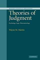 9780521101905-0521101905-Theories of Judgment: Psychology, Logic, Phenomenology (Modern European Philosophy)