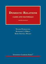 9781636590240-1636590241-Domestic Relations, Cases and Materials (University Casebook Series)