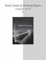 9780077639907-0077639901-Study Guide and Working Papers Chapters for College Accounting (14-24)