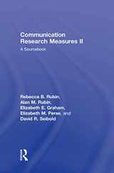 9780805851328-0805851321-Communication Research Measures II: A Sourcebook (Routledge Communication Series)