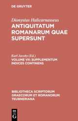 9783598712913-359871291X-Supplementum Indices Continens (Bibliotheca scriptorum Graecorum et Romanorum Teubneriana) (Ancient Greek Edition)
