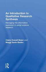 9780415562850-0415562856-An Introduction to Qualitative Research Synthesis: Managing the Information Explosion in Social Science Research