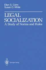 9781461279891-1461279895-Legal Socialization: A Study of Norms and Rules