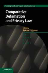 9781107559189-1107559189-Comparative Defamation and Privacy Law (Cambridge Intellectual Property and Information Law, Series Number 32)