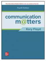 9781260597813-1260597814-ISE Communication Matters (ISE HED COMMUNICATION) 4th Edition, Kory Floyd (textbook only)