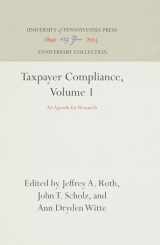 9780812281828-0812281829-Taxpayer Compliance, Volume 1: An Agenda for Research (Anniversary Collection)