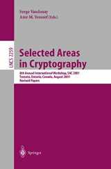 9783540430667-3540430660-Selected Areas in Cryptography: 8th Annual International Workshop, SAC 2001 Toronto, Ontario, Canada, August 16-17, 2001. Revised Papers (Lecture Notes in Computer Science, 2259)
