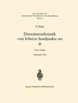 9783540041283-3540041281-Elementarmathematik vom höheren Standpunkte aus, III: Präzisions- und Approximationsmathematik (Grundlehren der mathematischen Wissenschaften, 16) (German Edition)