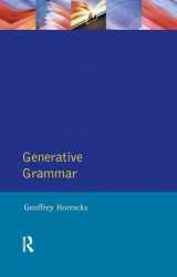 9781138163157-1138163155-Generative Grammar (Longman Linguistics Library)