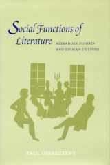 9780804726627-0804726620-Social Functions of Literature: Alexander Pushkin and Russian Culture