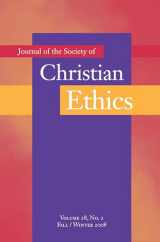 9781589012004-1589012003-Journal of the Society of Christian Ethics: Fall/Winter 2008 (Annual Of The Sce)