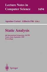 9783540664598-3540664599-Static Analysis: 6th International Symposium, SAS'99, Venice, Italy, September 22-24, 1999, Proceedings (Lecture Notes in Computer Science, 1694)