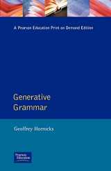 9780582291317-0582291313-Generative Grammar (Longman Linguistics Library)
