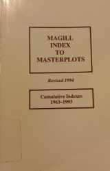 9780893565992-0893565997-Magill Index to Masterplots: Cumulative Indexes 1963-1993