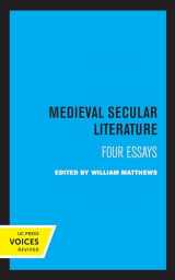 9780520328501-0520328507-Medieval Secular Literature (Center for Medieval and Renaissance Studies, UCLA) (Volume 1)