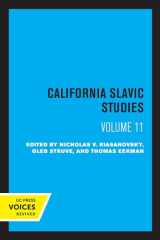 9780520308305-0520308301-California Slavic Studies, Volume XI (Volume 11)