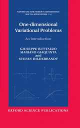 9780198504658-0198504659-One-dimensional Variational Problems: An Introduction (Oxford Lecture Series in Mathematics and Its Applications)