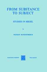 9789024716555-9024716551-From Substance to Subject: Studies in Hegel