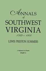 9780806319247-0806319240-Annals of Southwest Virginia, 1769-1800. One Volume in Two Parts. Part 1