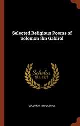 9781374989474-1374989479-Selected Religious Poems of Solomon ibn Gabirol