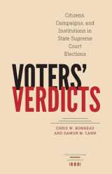 9780813937595-0813937590-Voters’ Verdicts: Citizens, Campaigns, and Institutions in State Supreme Court Elections (Constitutionalism and Democracy)
