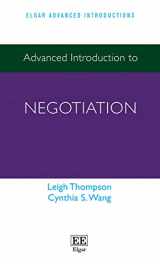 9781789909135-1789909139-Advanced Introduction to Negotiation (Elgar Advanced Introductions series)