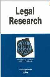 9780314095893-0314095896-Legal Research in a Nutshell (Nutshell Series)