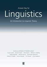 9780631228493-0631228497-Answer Key For Linguistics: An Introduction to Linguistic Theory