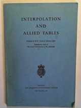 9780117703858-0117703850-Interpolation and allied tables