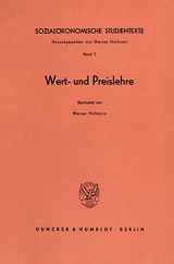 9783428015115-3428015118-Sozialokonomische Studientexte: Band I: Wert- Und Preislehre (German Edition)