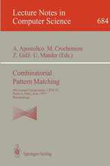 9783540567646-354056764X-Combinatorial Pattern Matching: 4th Annual Symposium, CPM 93, Padova, Italy, June 2-4, 1993. Proceedings (Lecture Notes in Computer Science, 684)