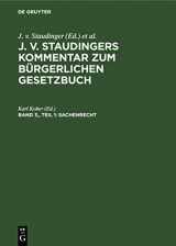 9783112359075-3112359070-Sachenrecht: Teil 1: §§ 854–1017 (German Edition)