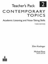 9780136005155-0136005152-Contemporary Topics 2: Academic Listening and Note-Taking Skills, Teacher's Pack