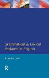 9781138163553-1138163554-Grammatical and Lexical Variance in English