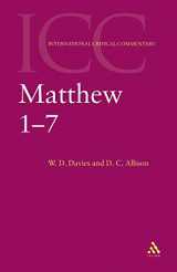9780567083555-0567083551-Matthew 1-7: Volume 1 (International Critical Commentary)