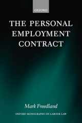 9780199298631-0199298637-The Personal Employment Contract (Oxford Labour Law)
