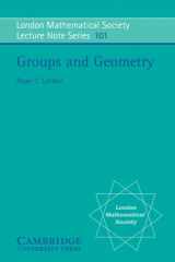9780521316941-0521316944-Groups and Geometry (London Mathematical Society Lecture Note Series, Series Number 101)