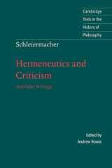 9780521598484-0521598486-Schleiermacher: Hermeneutics and Criticism: And Other Writings (Cambridge Texts in the History of Philosophy)