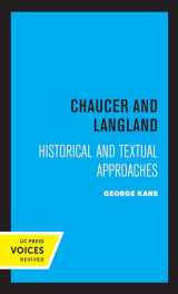 9780520330153-0520330153-Chaucer and Langland: Historical Textual Approaches